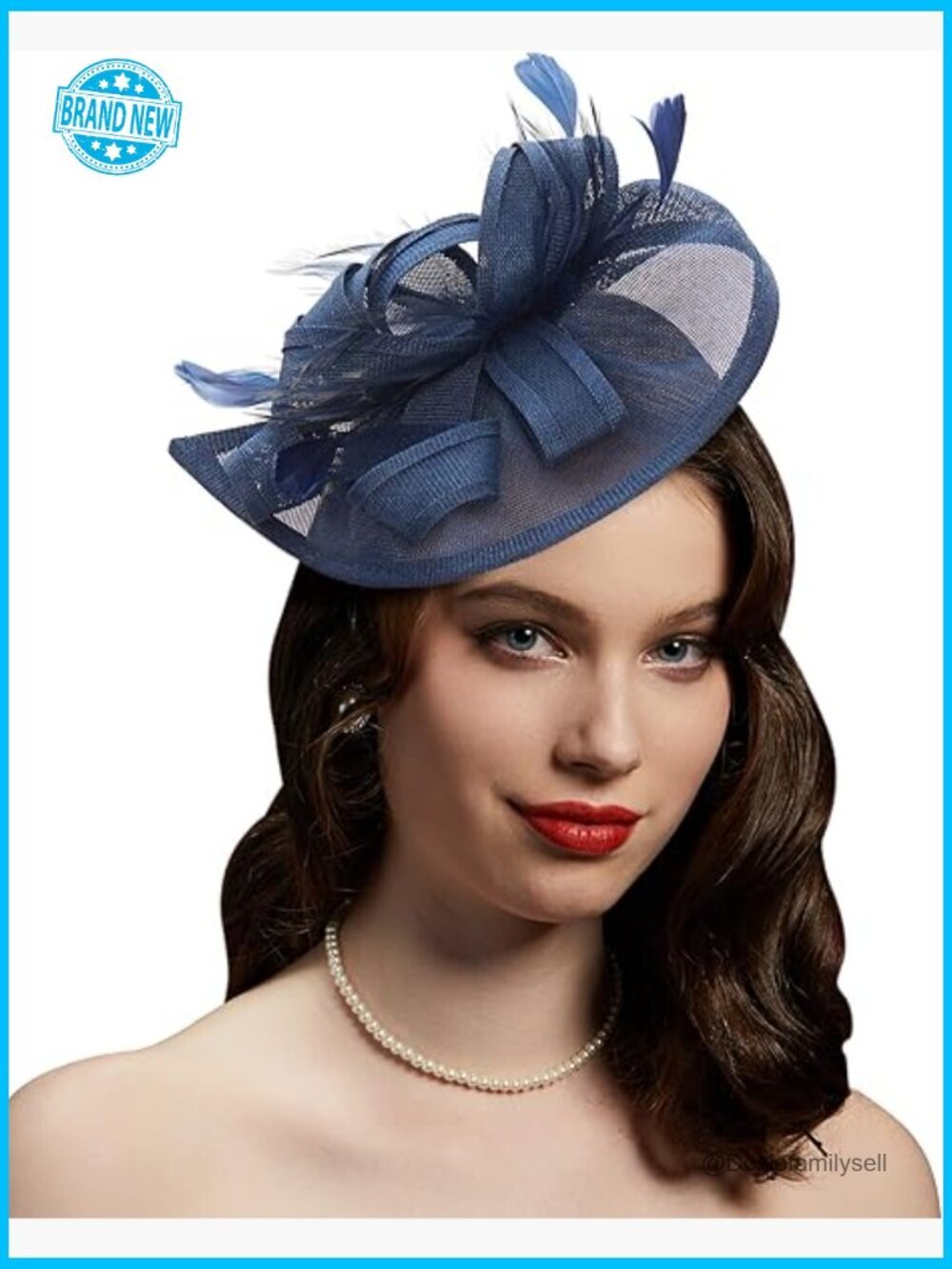 Derby Fascinator Headband Wedding Hair Clip Tea Party Hat Women Elegant